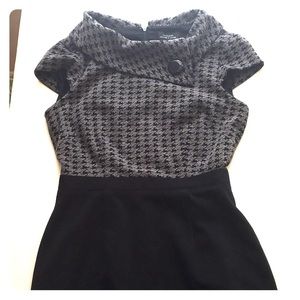 Black houndstooth dress